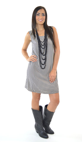 Hottie in Houndstooth Dress