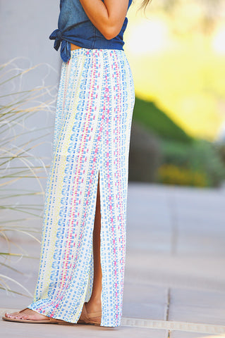 A Drop In The Ocean Maxi Skirt
