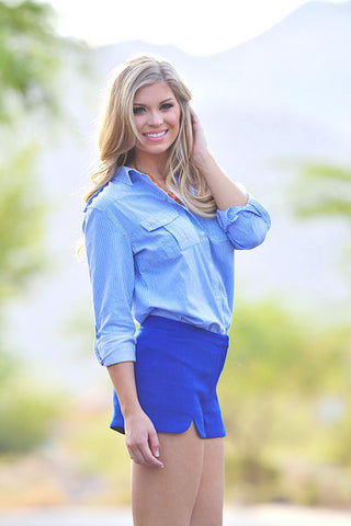 All About Perspective Shorts -  Royal