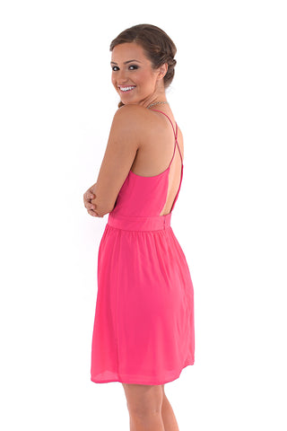 Flirty Shades Of Fame Dress - Fuchsia