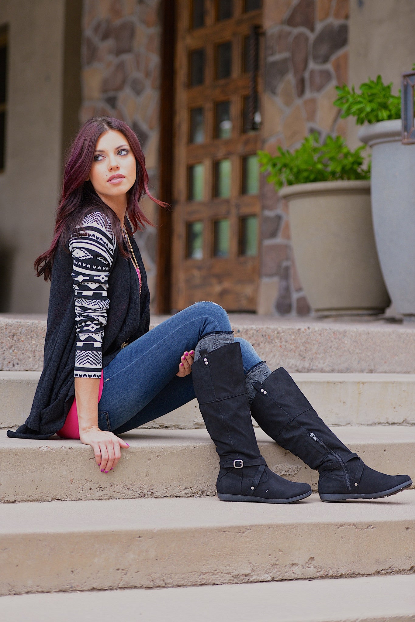 Rampage black booties on sale