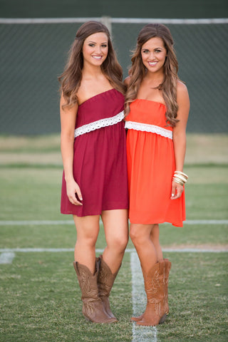 Tailgating Sweetheart Dress - Multiple Colors